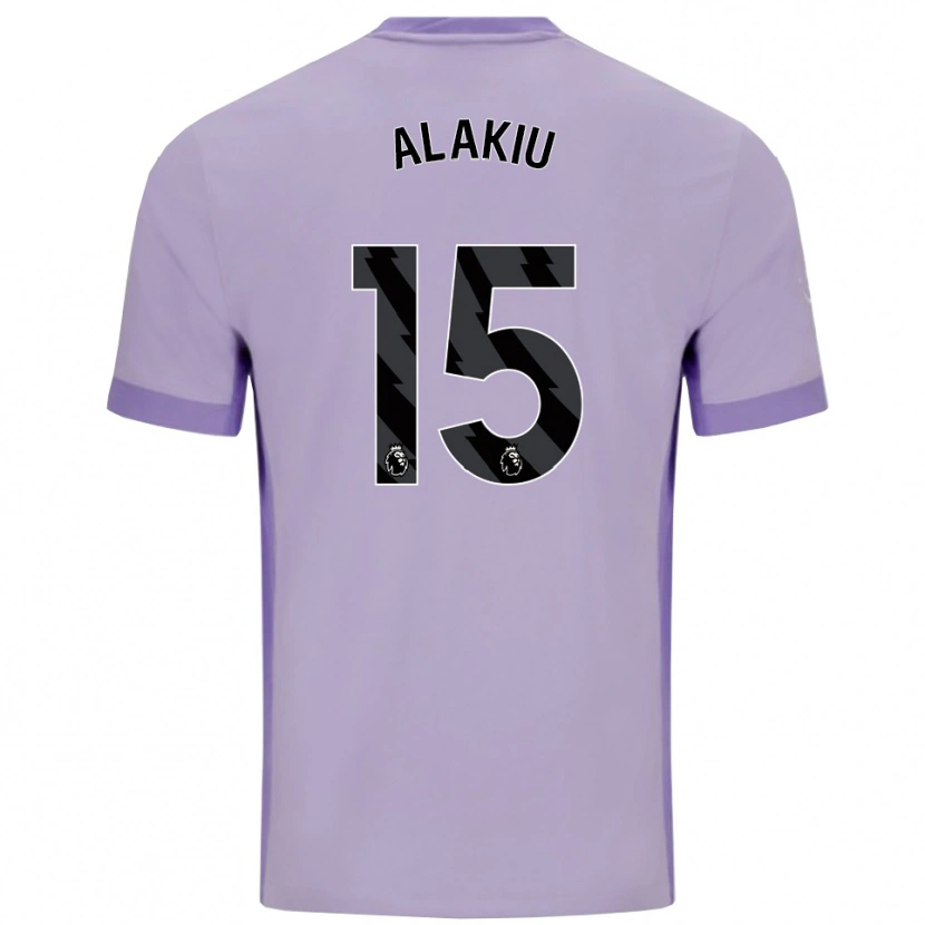 Danxen Kinderen Isaiah Alakiu #15 Taro Paars Wit Uitshirt Uittenue 2025/26 T-Shirt