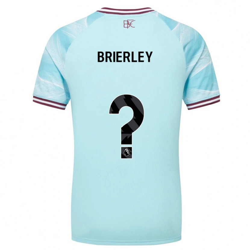 Danxen Kinderen George Brierley #0 Hemelsblauw Bourgondisch Uitshirt Uittenue 2025/26 T-Shirt