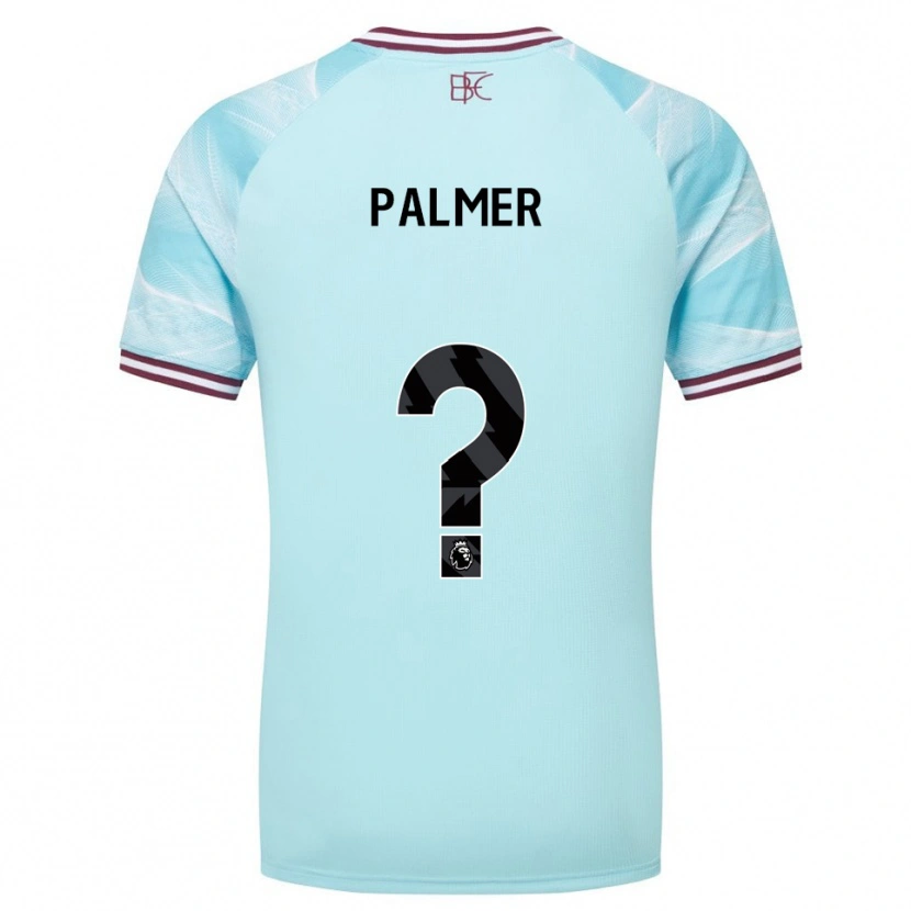 Danxen Kinderen Grace Palmer #0 Hemelsblauw Bourgondisch Uitshirt Uittenue 2025/26 T-Shirt