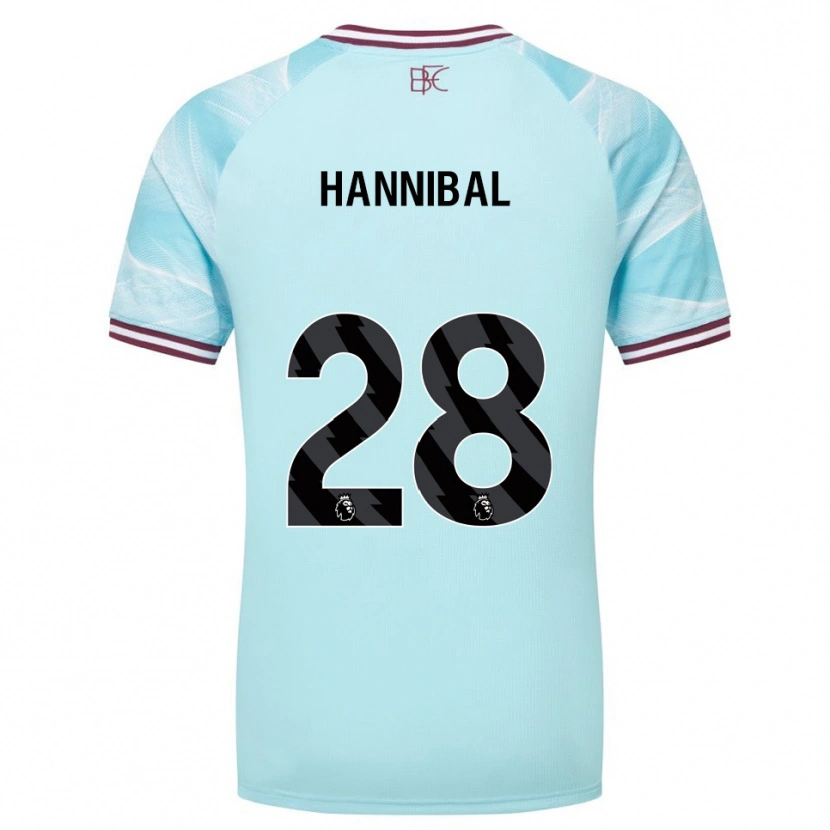 Danxen Kinderen Hannibal #28 Hemelsblauw Bourgondisch Uitshirt Uittenue 2025/26 T-Shirt