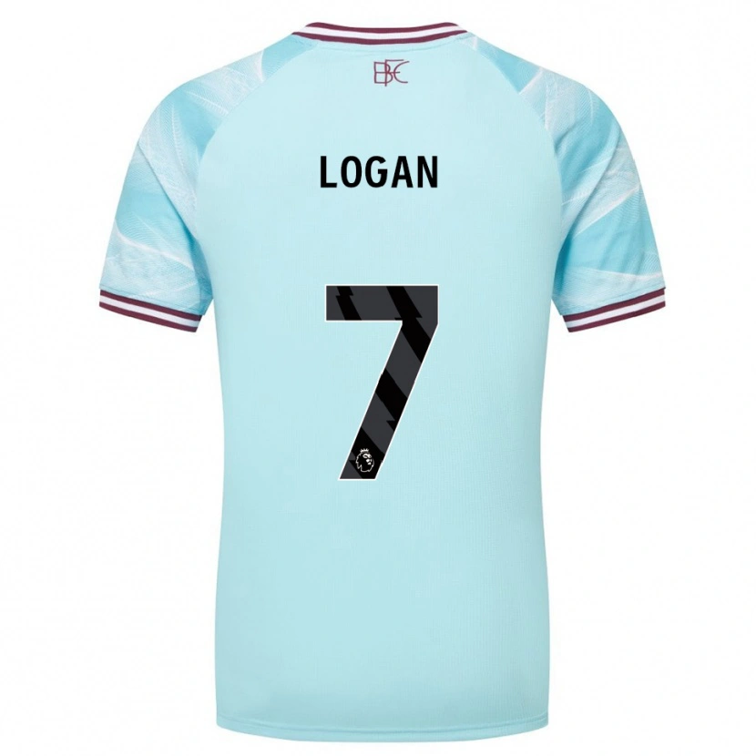Danxen Kinderen Heidi Logan #7 Hemelsblauw Bourgondisch Uitshirt Uittenue 2025/26 T-Shirt