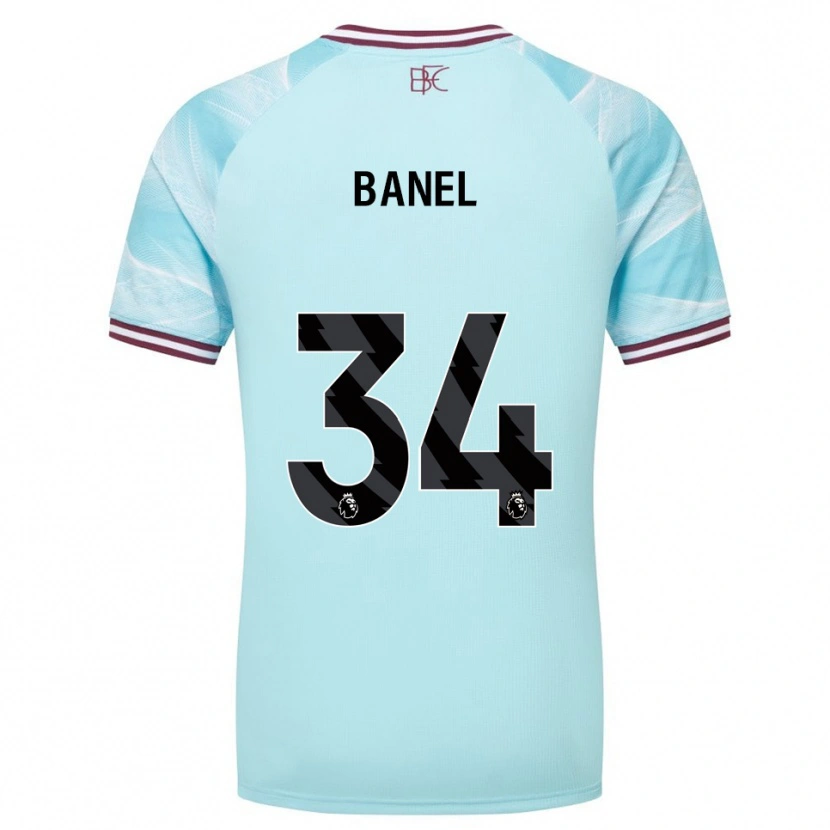 Danxen Kinderen Jaydon Banel #34 Hemelsblauw Bourgondisch Uitshirt Uittenue 2025/26 T-Shirt