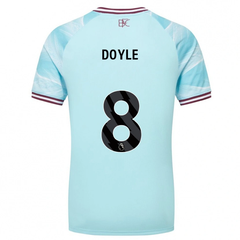 Danxen Kinderen Emma Doyle #8 Hemelsblauw Bourgondisch Uitshirt Uittenue 2025/26 T-Shirt