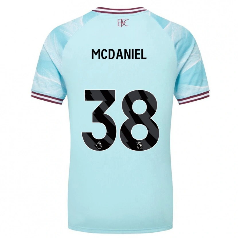Danxen Kinderen Louise Mcdaniel #38 Hemelsblauw Bourgondisch Uitshirt Uittenue 2025/26 T-Shirt