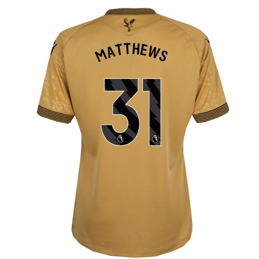 Danxen Kinderen Remi Matthews #31 Goud Zwart Uitshirt Uittenue 2025/26 T-Shirt