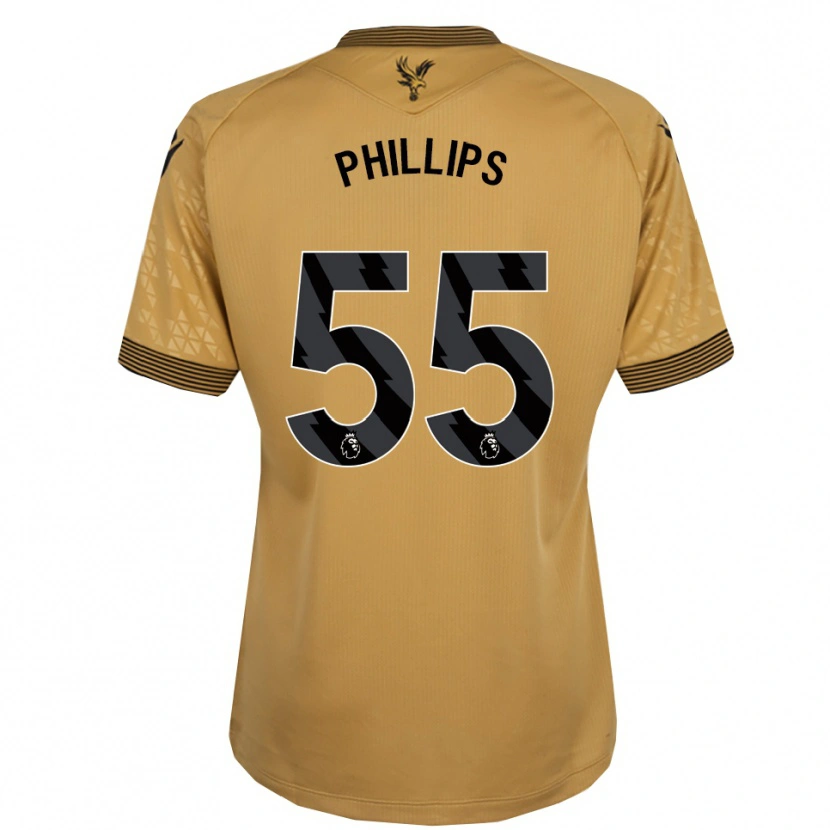 Danxen Kinderen Killian Phillips #55 Goud Zwart Uitshirt Uittenue 2025/26 T-Shirt