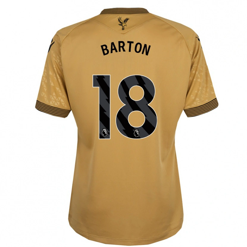 Danxen Kinderen Kirsty Barton #18 Goud Zwart Uitshirt Uittenue 2025/26 T-Shirt