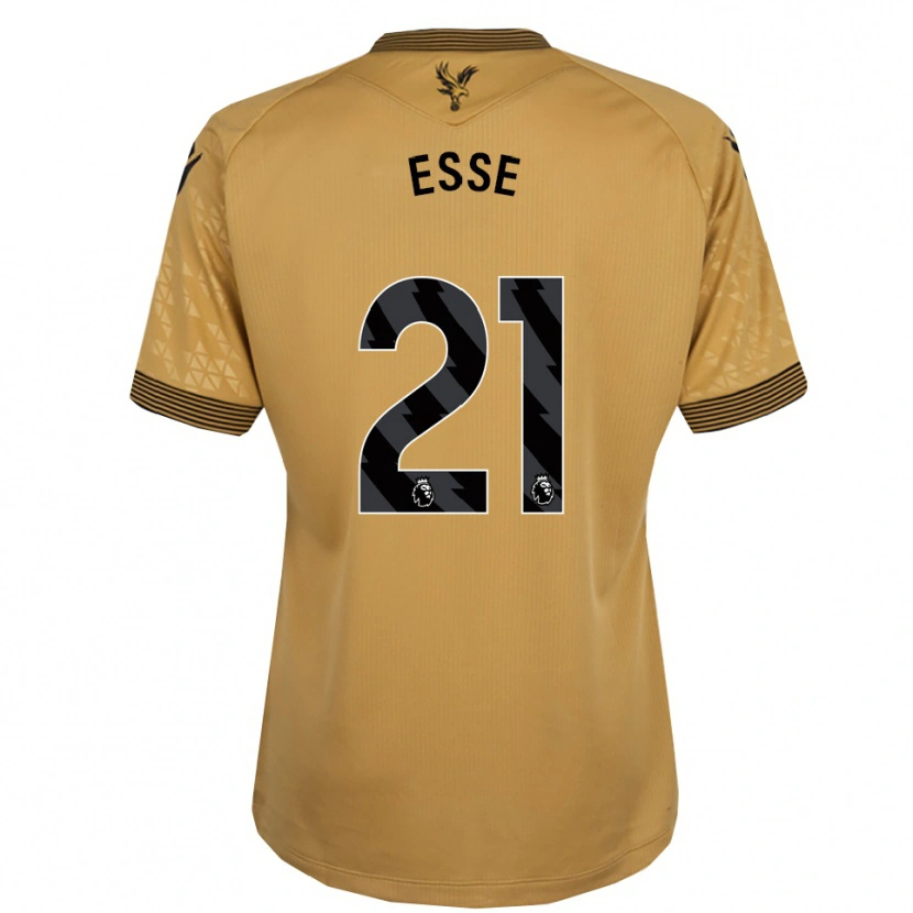 Danxen Kinderen Romain Esse #21 Goud Zwart Uitshirt Uittenue 2025/26 T-Shirt