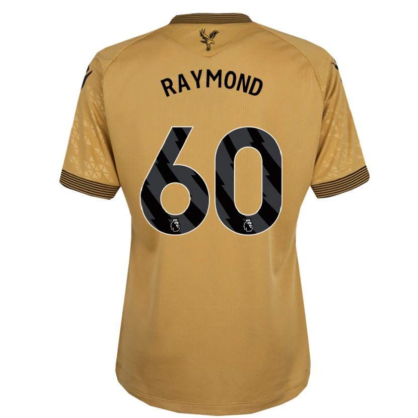 Danxen Kinderen Jadan Raymond #60 Goud Zwart Uitshirt Uittenue 2025/26 T-Shirt