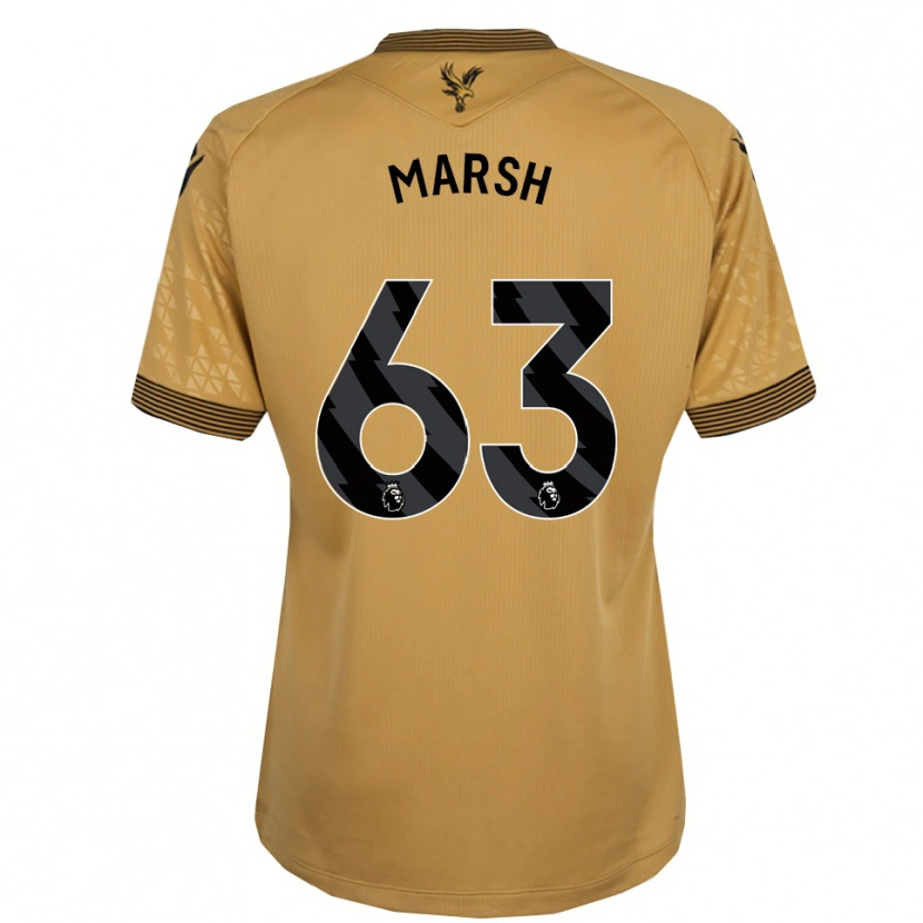 Danxen Kinderen Zach Marsh #63 Goud Zwart Uitshirt Uittenue 2025/26 T-Shirt