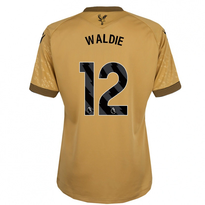 Danxen Kinderen Lizzie Waldie #12 Goud Zwart Uitshirt Uittenue 2025/26 T-Shirt