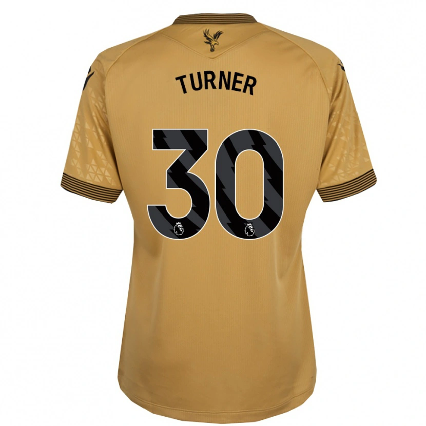 Danxen Kinderen Matt Turner #30 Goud Zwart Uitshirt Uittenue 2025/26 T-Shirt