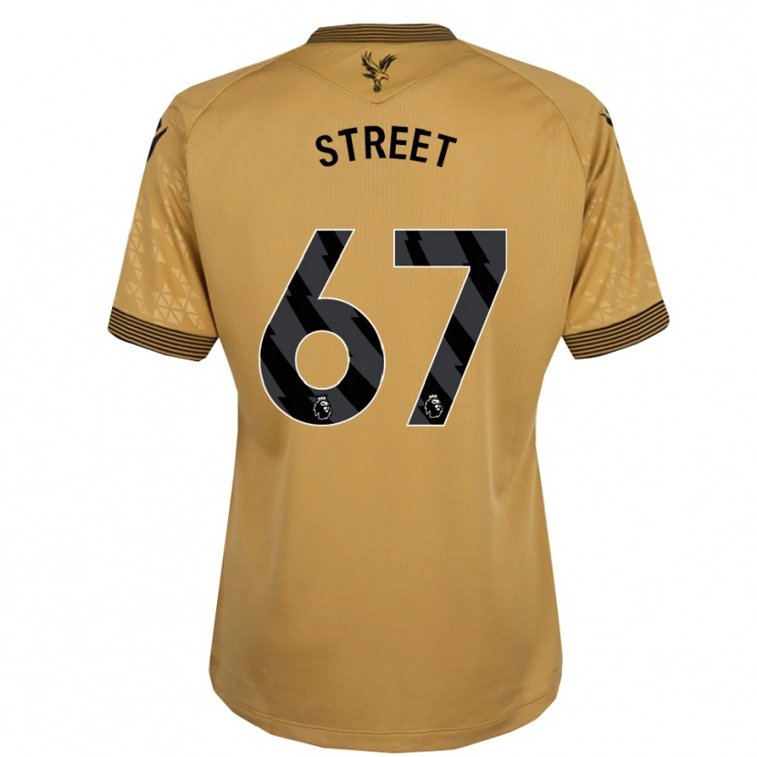 Danxen Kinderen Rob Street #67 Goud Zwart Uitshirt Uittenue 2025/26 T-Shirt
