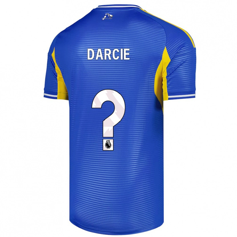 Danxen Kinderen Darcie Greene #0 Blauw Geel Uitshirt Uittenue 2025/26 T-Shirt