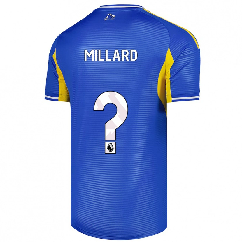 Danxen Kinderen Alayna Millard #0 Blauw Geel Uitshirt Uittenue 2025/26 T-Shirt