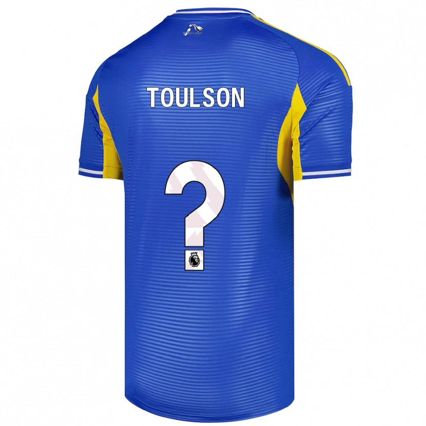 Danxen Kinderen Daniel Toulson #0 Blauw Geel Uitshirt Uittenue 2025/26 T-Shirt