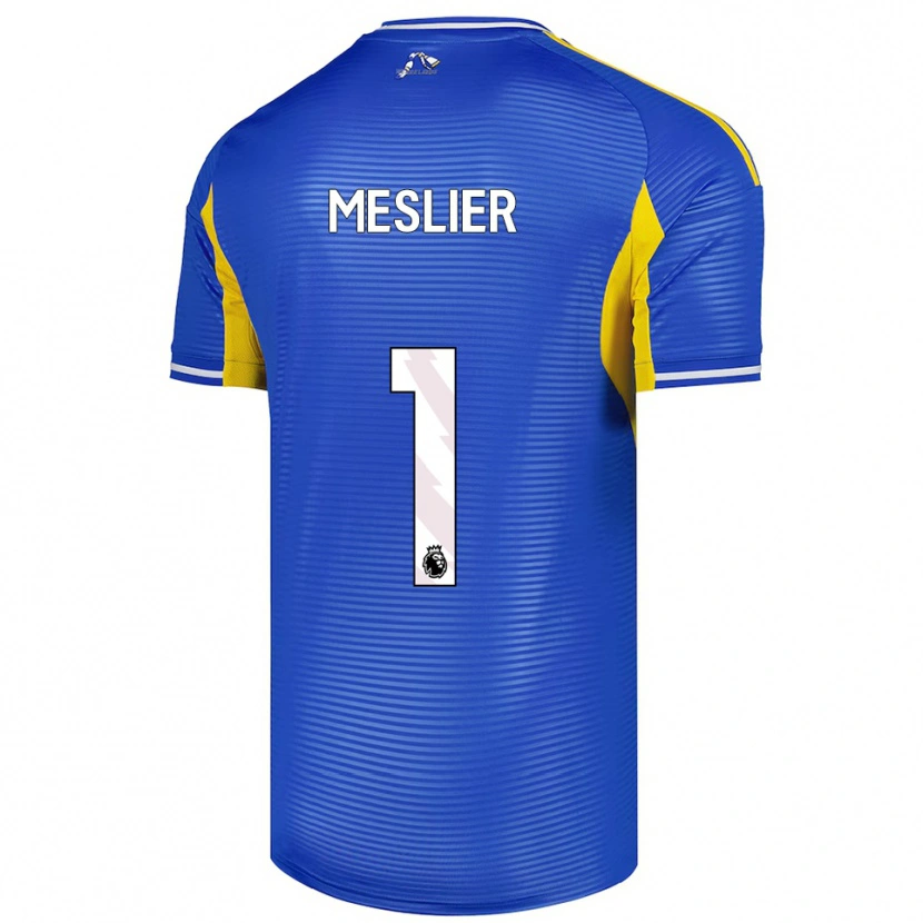 Danxen Kinderen Illan Meslier #1 Blauw Geel Uitshirt Uittenue 2025/26 T-Shirt