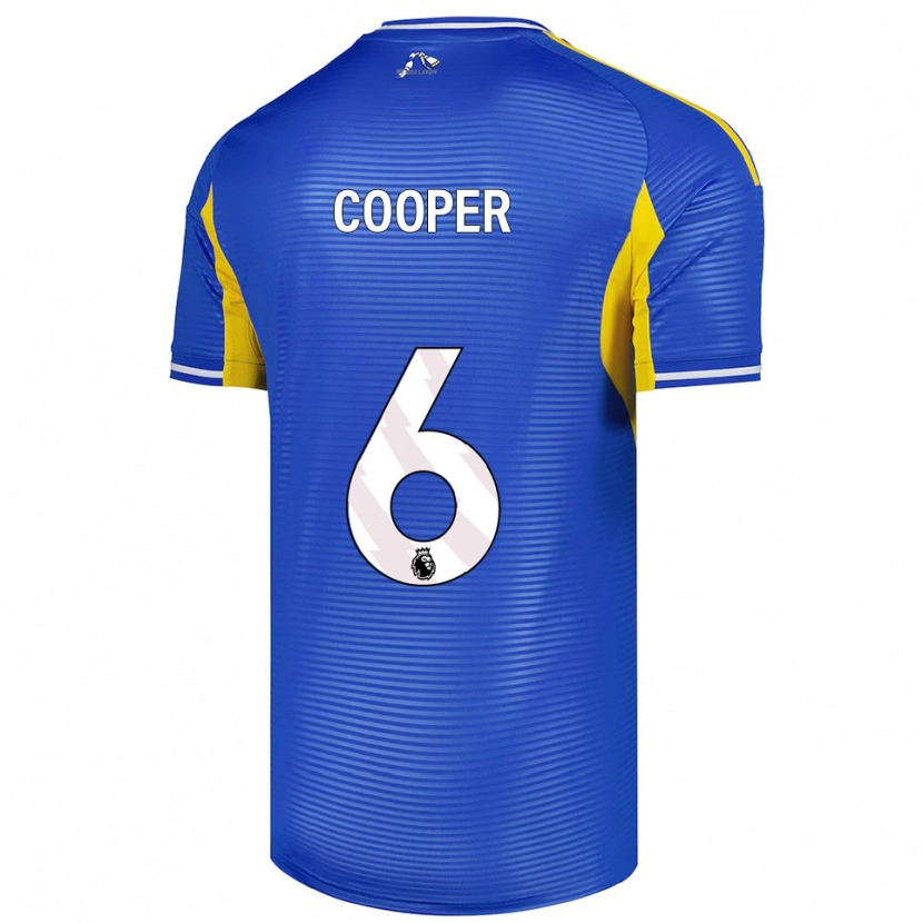 Danxen Kinderen Liam Cooper #6 Blauw Geel Uitshirt Uittenue 2025/26 T-Shirt