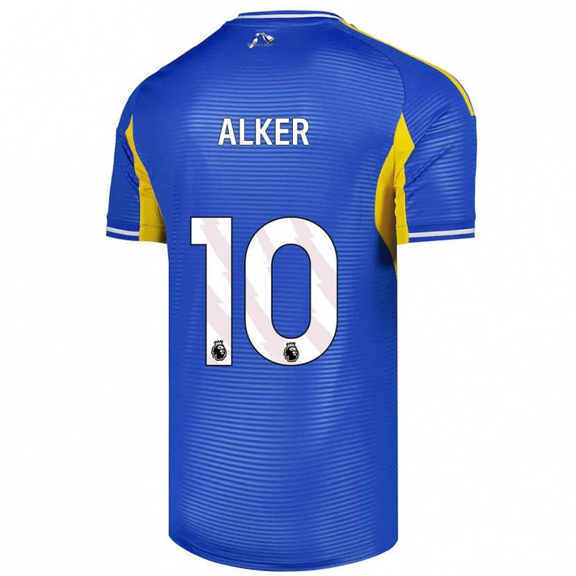 Danxen Kinderen Samuel Alker #10 Blauw Geel Uitshirt Uittenue 2025/26 T-Shirt