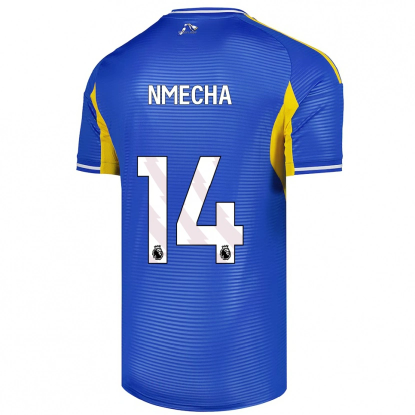 Danxen Kinderen Lukas Nmecha #14 Blauw Geel Uitshirt Uittenue 2025/26 T-Shirt