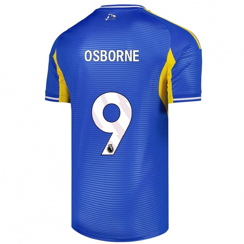 Danxen Kinderen Jemimah Osborne #9 Blauw Geel Uitshirt Uittenue 2025/26 T-Shirt