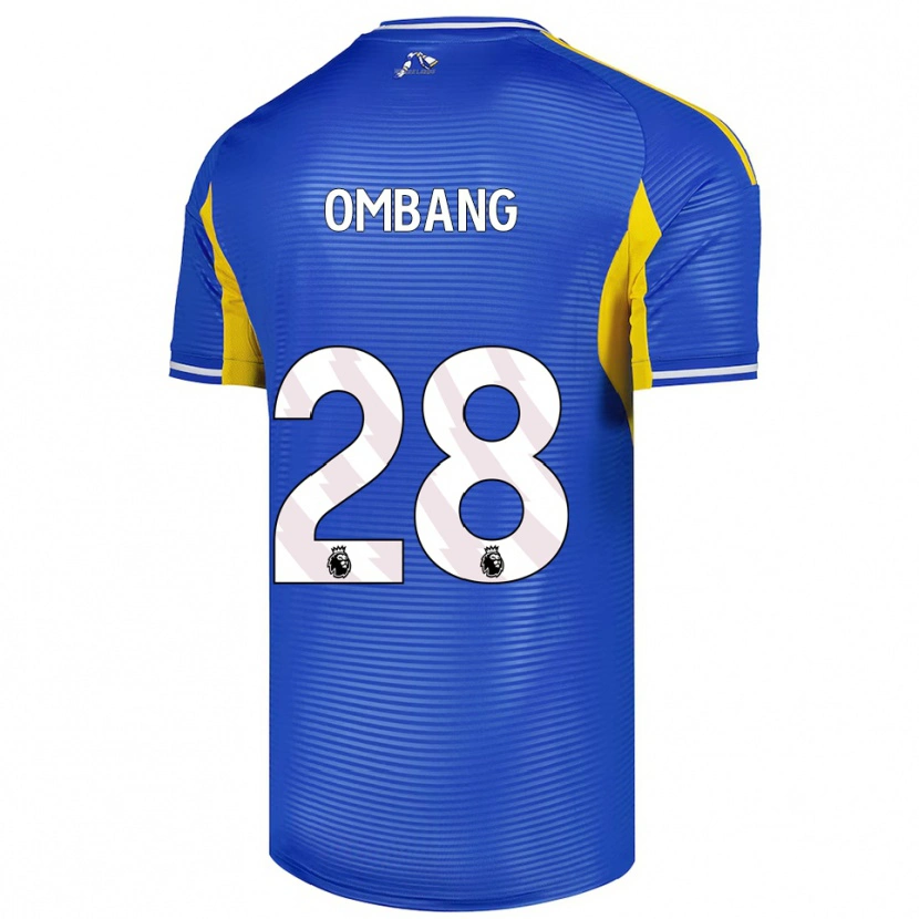 Danxen Kinderen Darryl Ombang #28 Blauw Geel Uitshirt Uittenue 2025/26 T-Shirt