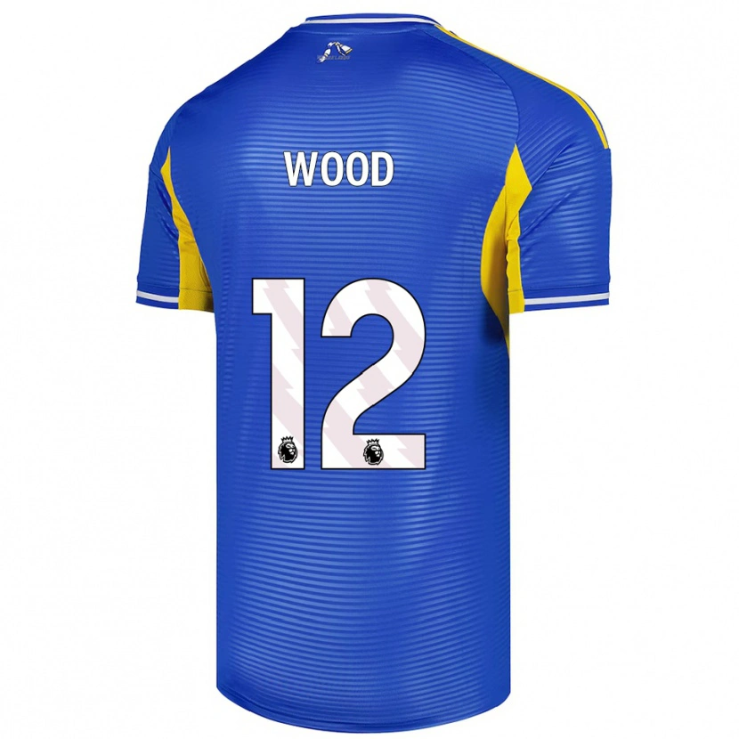 Danxen Kinderen Oliver Wood #12 Blauw Geel Uitshirt Uittenue 2025/26 T-Shirt
