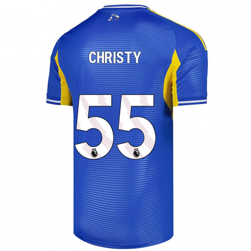 Danxen Kinderen Harry Christy #55 Blauw Geel Uitshirt Uittenue 2025/26 T-Shirt