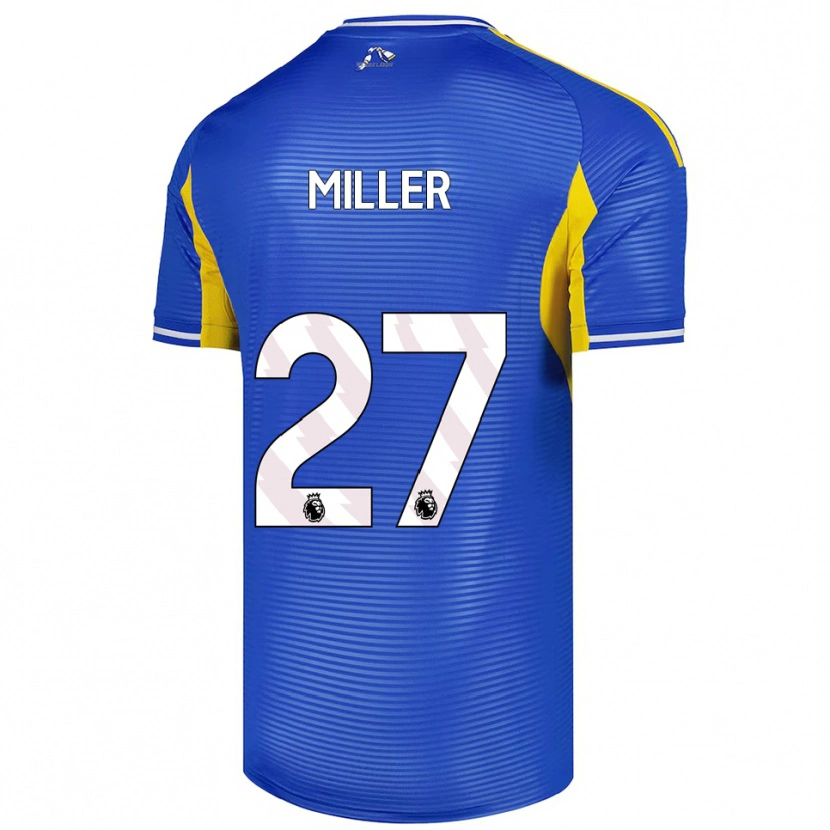 Danxen Kinderen Amari Miller #27 Blauw Geel Uitshirt Uittenue 2025/26 T-Shirt