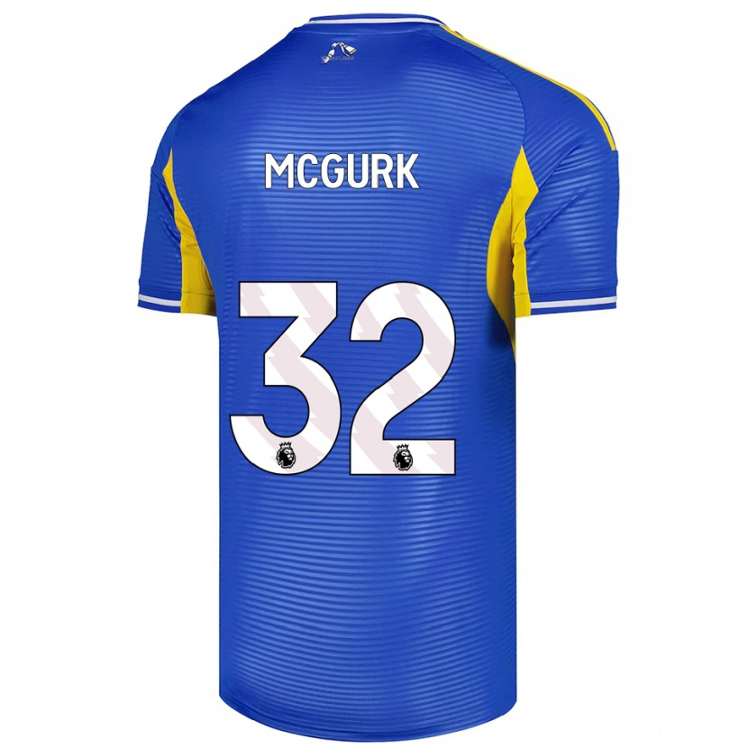 Danxen Kinderen Sean Mcgurk #32 Blauw Geel Uitshirt Uittenue 2025/26 T-Shirt