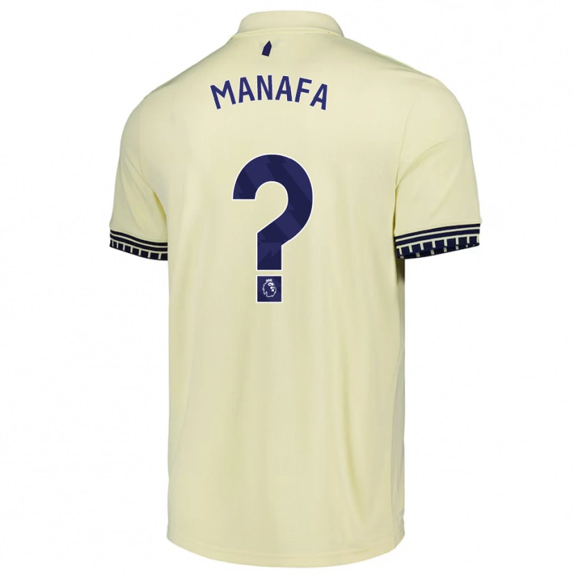 Danxen Kinderen Saja Manafa #0 Gebroken Wit Zwart Uitshirt Uittenue 2025/26 T-Shirt