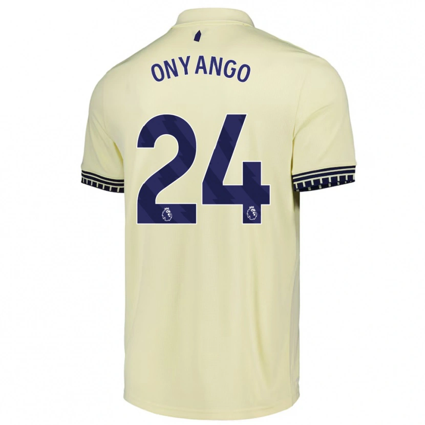 Danxen Kinderen Tyler Onyango #24 Gebroken Wit Zwart Uitshirt Uittenue 2025/26 T-Shirt