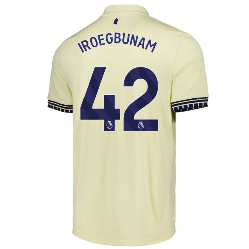 Danxen Kinderen Tim Iroegbunam #42 Gebroken Wit Zwart Uitshirt Uittenue 2025/26 T-Shirt