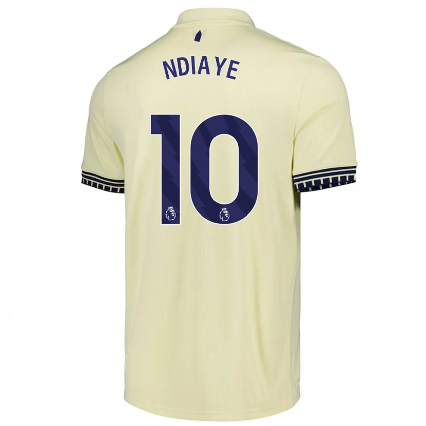 Danxen Kinderen Iliman Ndiaye #10 Gebroken Wit Zwart Uitshirt Uittenue 2025/26 T-Shirt