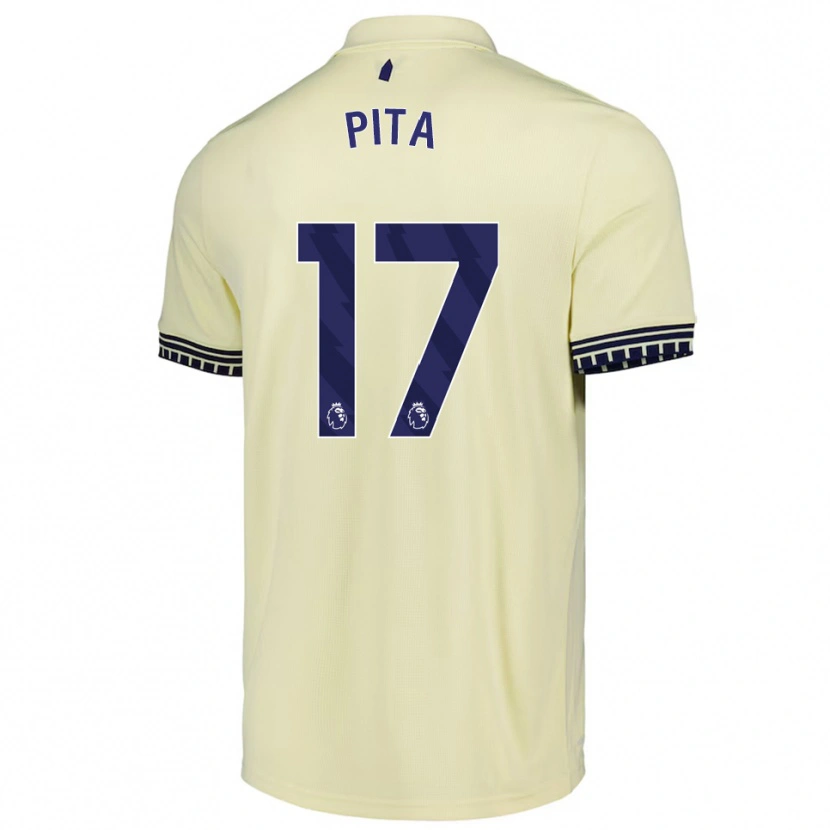 Danxen Kinderen Shea Pita #17 Gebroken Wit Zwart Uitshirt Uittenue 2025/26 T-Shirt