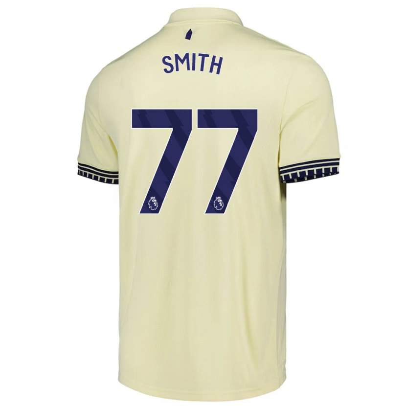 Danxen Kinderen Odin Samuels-Smith #77 Gebroken Wit Zwart Uitshirt Uittenue 2025/26 T-Shirt