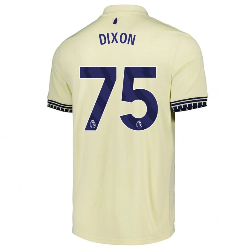 Danxen Kinderen Roman Dixon #75 Gebroken Wit Zwart Uitshirt Uittenue 2025/26 T-Shirt
