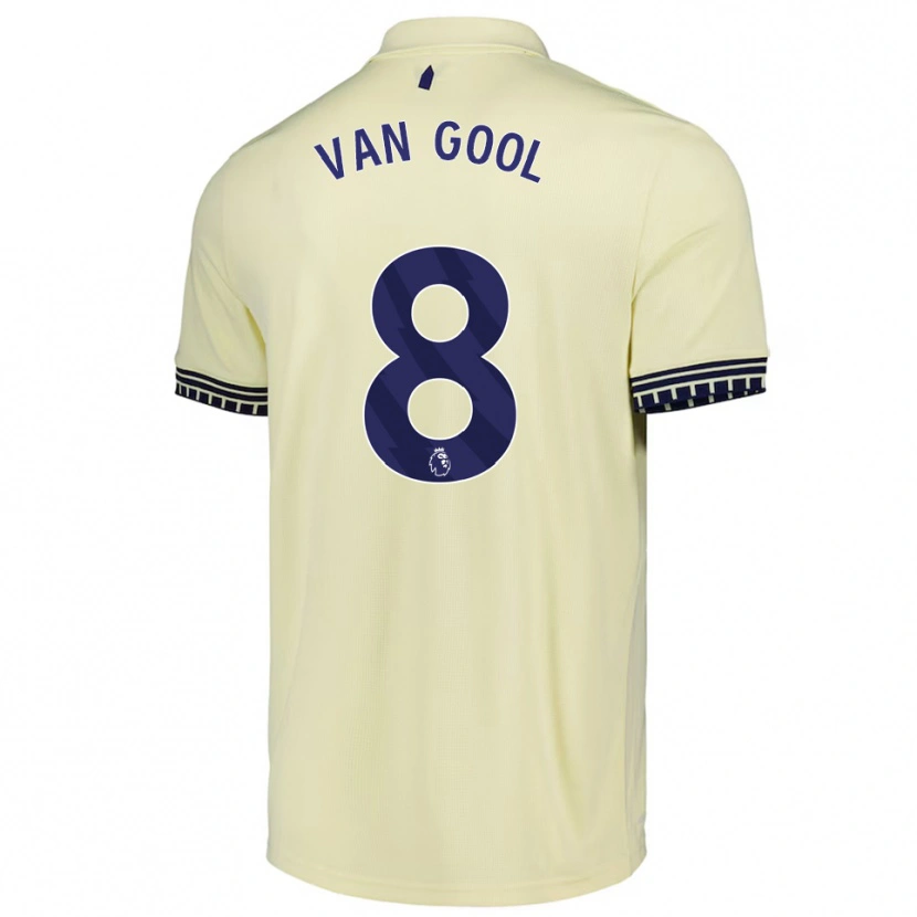 Danxen Kinderen Rosa Van Gool #8 Gebroken Wit Zwart Uitshirt Uittenue 2025/26 T-Shirt