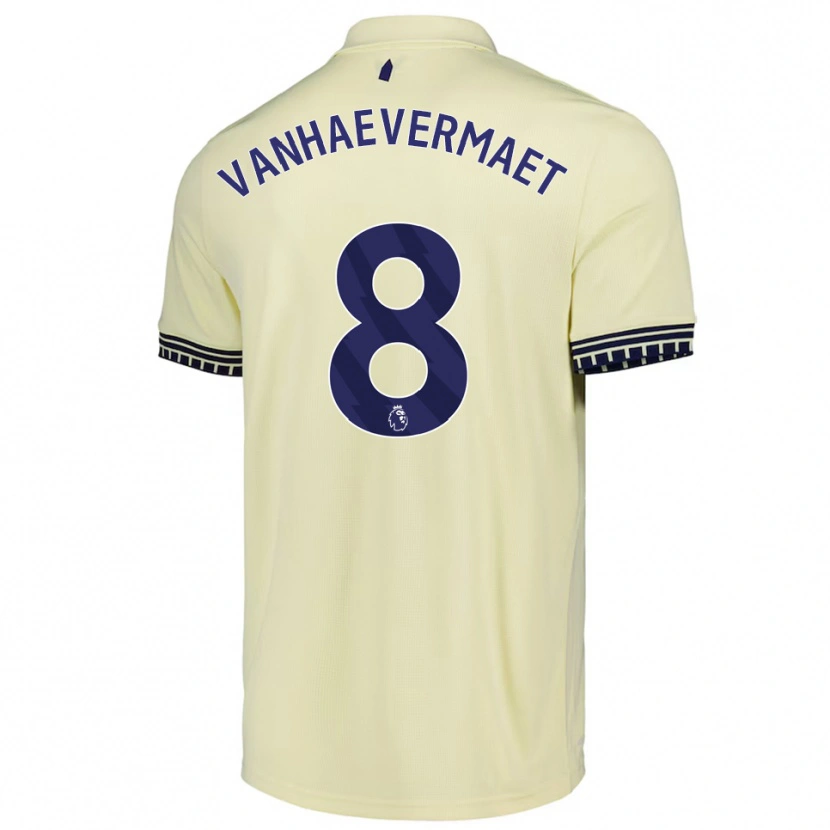 Danxen Kinderen Justine Vanhaevermaet #8 Gebroken Wit Zwart Uitshirt Uittenue 2025/26 T-Shirt