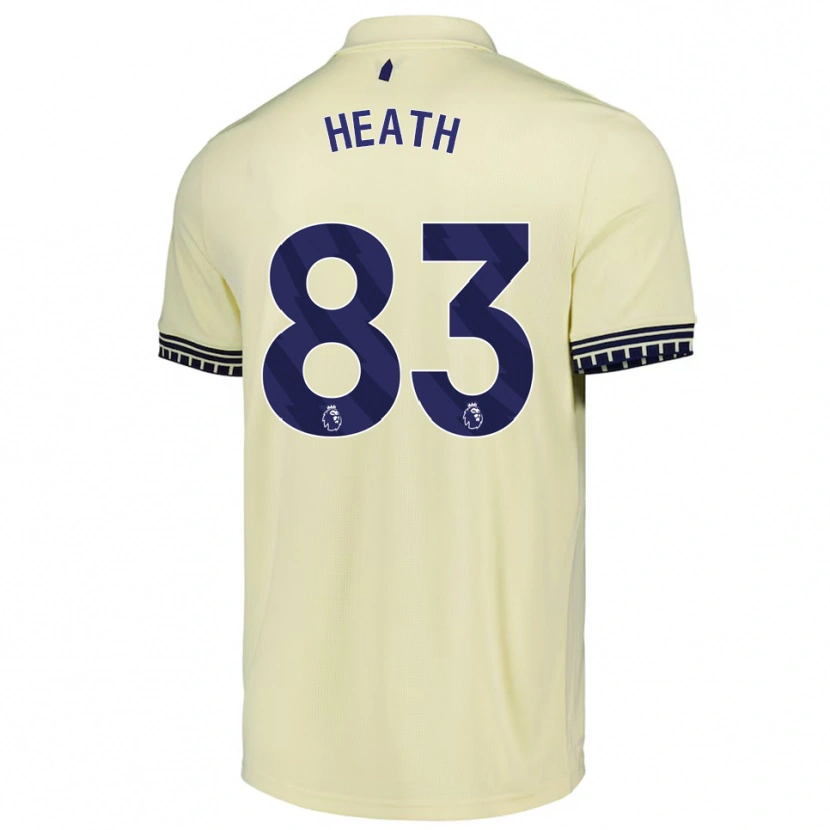 Danxen Kinderen Isaac Heath #83 Gebroken Wit Zwart Uitshirt Uittenue 2025/26 T-Shirt