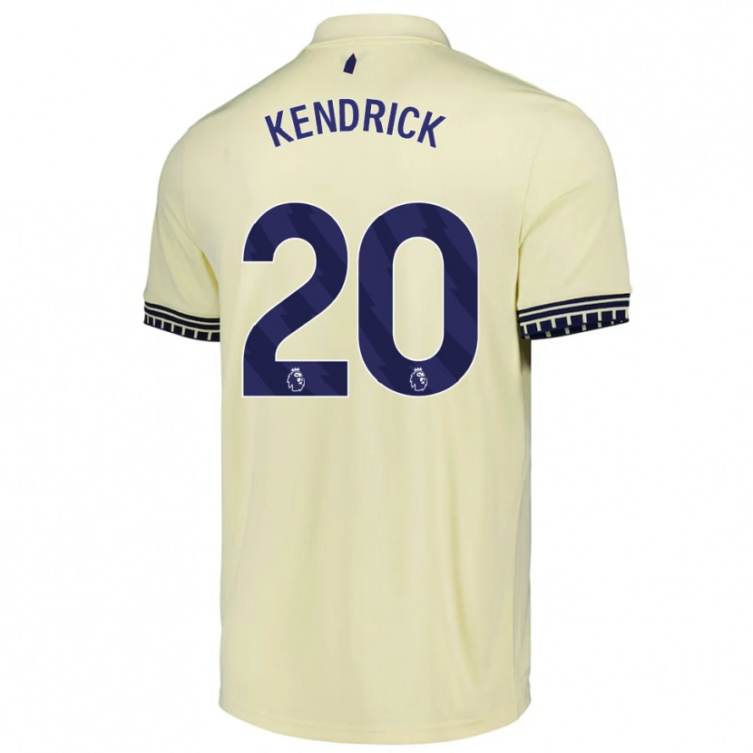 Danxen Kinderen Levi Kendrick #20 Gebroken Wit Zwart Uitshirt Uittenue 2025/26 T-Shirt