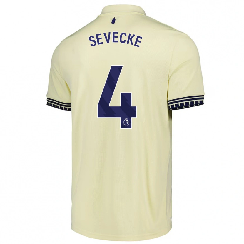 Danxen Kinderen Rikke Sevecke #4 Gebroken Wit Zwart Uitshirt Uittenue 2025/26 T-Shirt