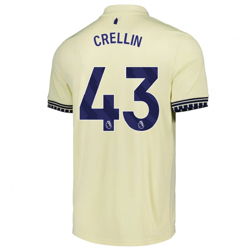Danxen Kinderen Billy Crellin #43 Gebroken Wit Zwart Uitshirt Uittenue 2025/26 T-Shirt
