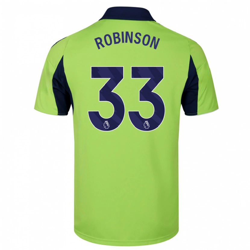 Danxen Kinderen Antonee Robinson #33 Groen Marineblauw Wit Uitshirt Uittenue 2025/26 T-Shirt