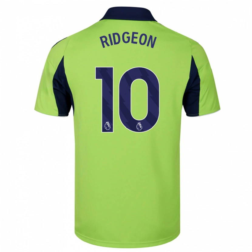Danxen Kinderen Seth Ridgeon #10 Groen Marineblauw Wit Uitshirt Uittenue 2025/26 T-Shirt