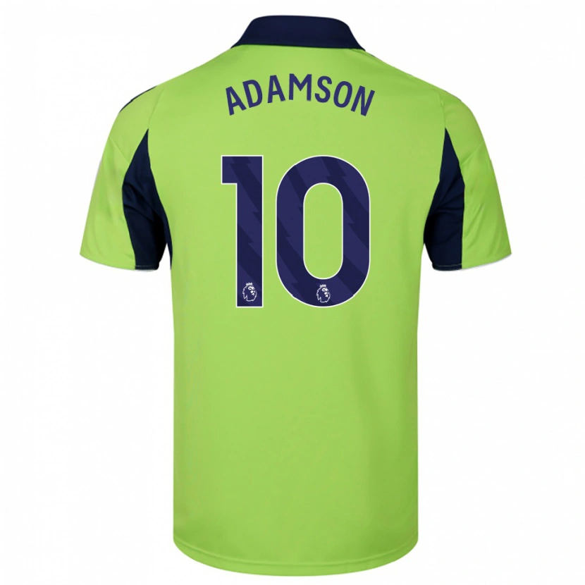 Danxen Kinderen Sasha Adamson #10 Groen Marineblauw Wit Uitshirt Uittenue 2025/26 T-Shirt