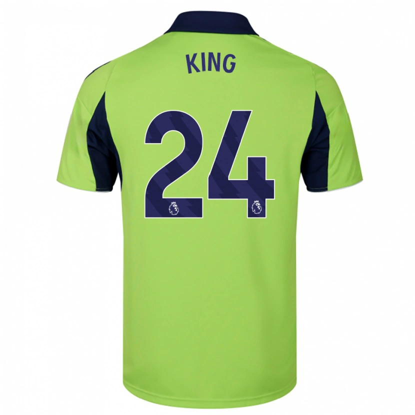 Danxen Kinderen Josh King #24 Groen Marineblauw Wit Uitshirt Uittenue 2025/26 T-Shirt
