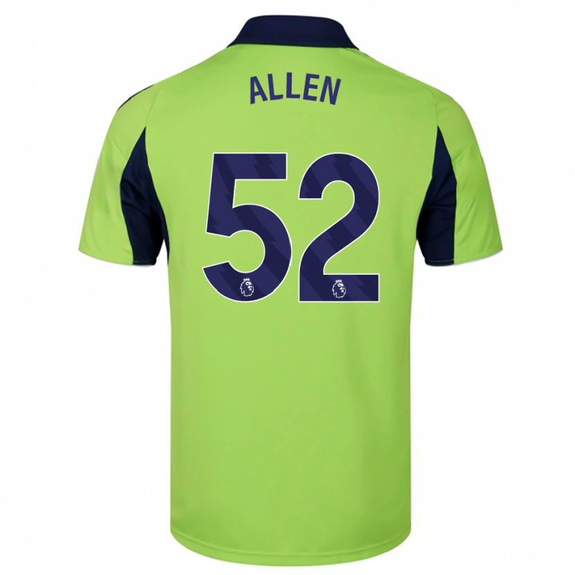 Danxen Kinderen Michael Allen #52 Groen Marineblauw Wit Uitshirt Uittenue 2025/26 T-Shirt