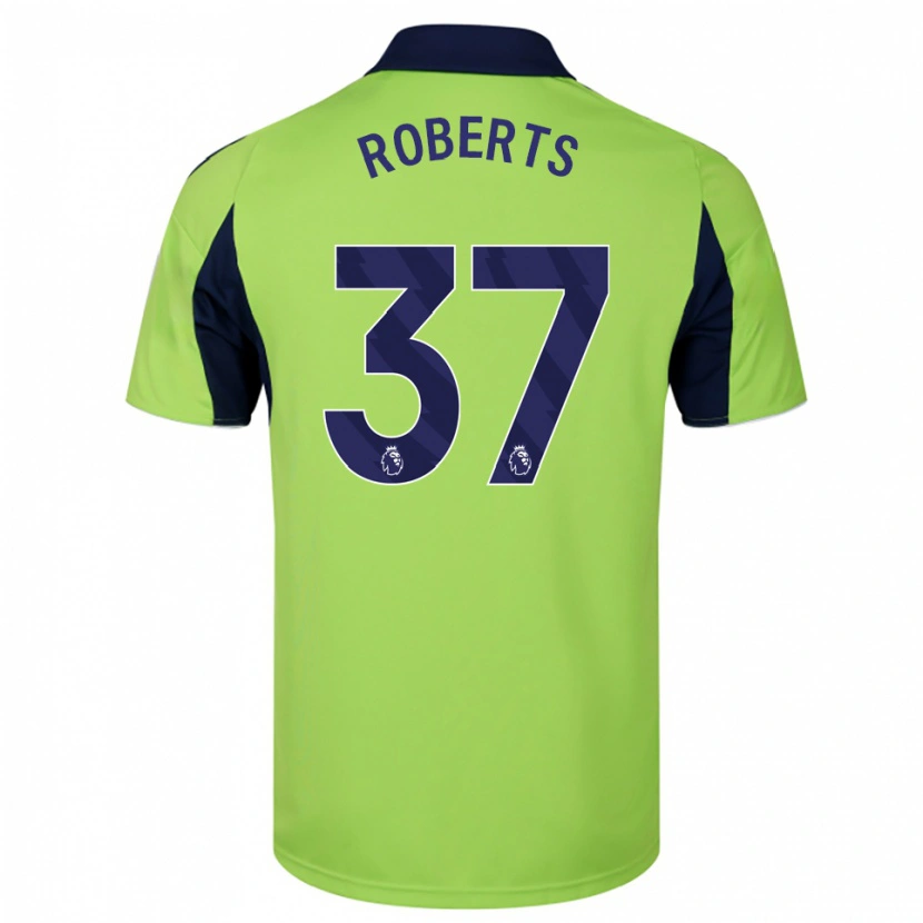Danxen Kinderen Sophia Roberts #37 Groen Marineblauw Wit Uitshirt Uittenue 2025/26 T-Shirt