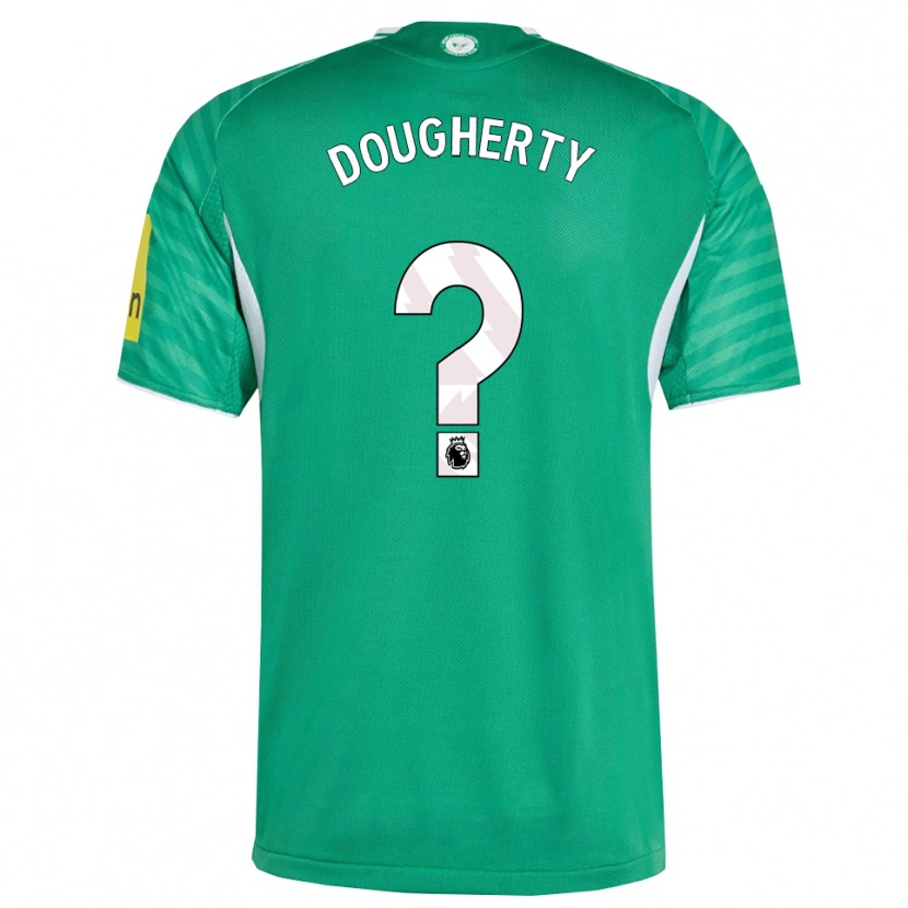 Danxen Kinderen Ryan Dougherty #0 Groen Wit Uitshirt Uittenue 2025/26 T-Shirt